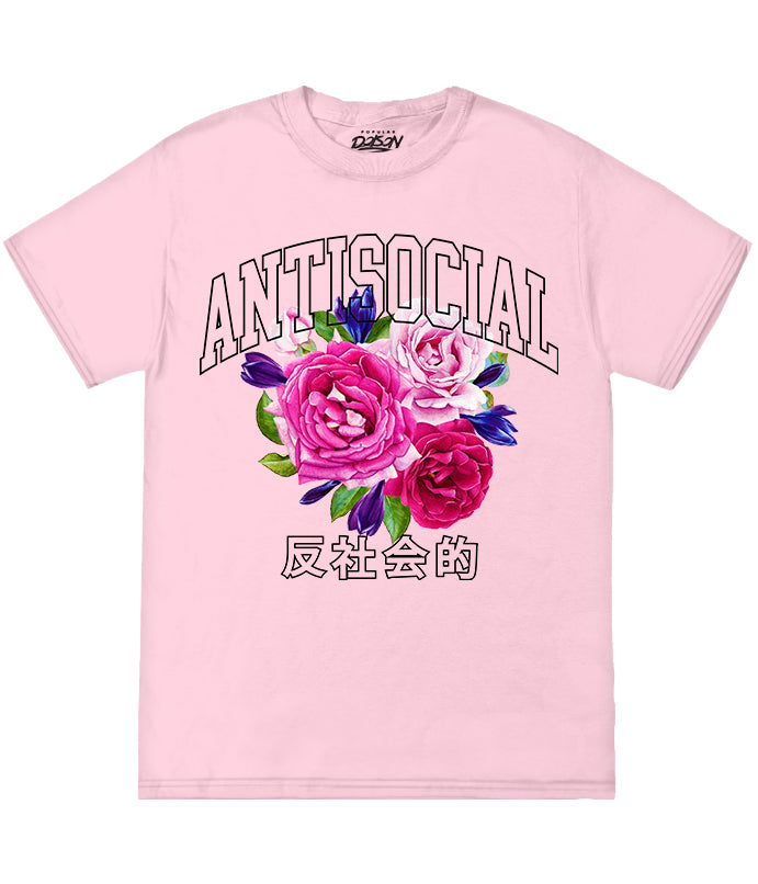BIG SIZE ANTISOCIAL KANJI BOUQUET TEE