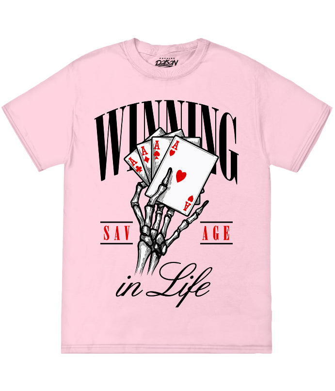 BIG SIZE-SKELETON WINNING IN LIFE ACE TEE