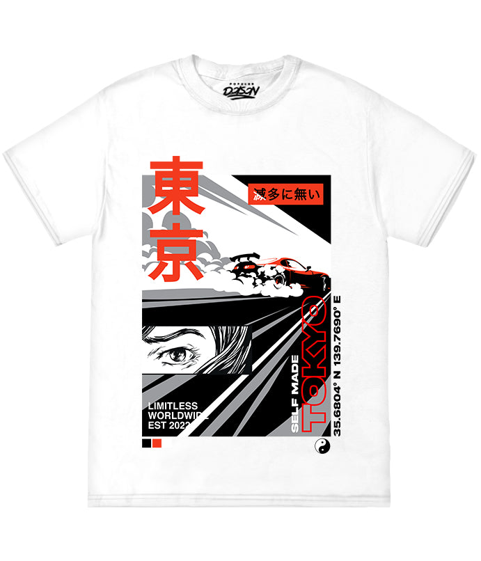BIG SIZE ANIME RACING CAR TEE