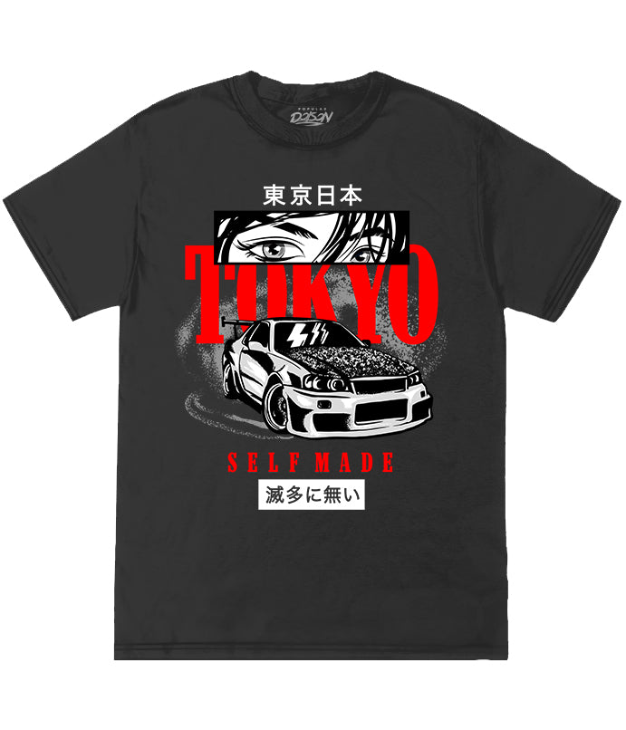 SELF MADE ANIME CAR TEE
