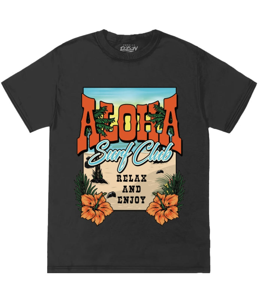 Aloha Surf Club Tee S / Black Mens Tee