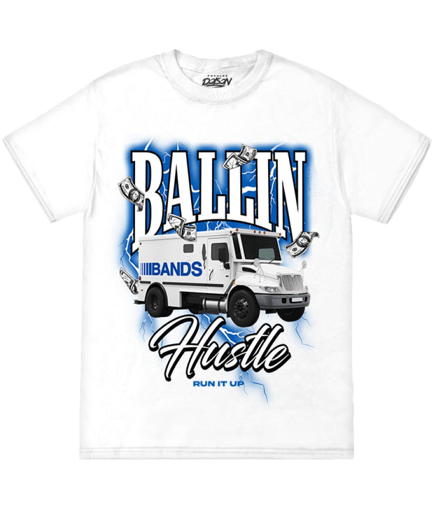 Ballin Money Truck Tee S / White Mens Tee