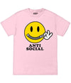 Anti Social Smile Tee 2X / Pink Mens Tee