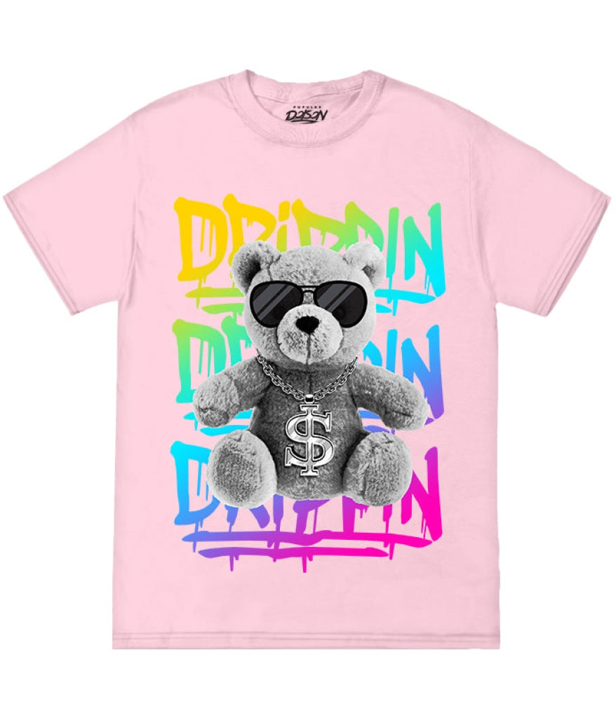 Big Size Drippin Teddy Tee 2Xl / Pink Mens Tee