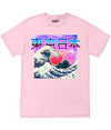 Big Size Futuristic Kanji Wave Tee 2Xl / Pink Mens Tee