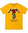 Big Size Karma Skull Rose Tee 2Xl / Gold Mens Tee