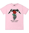 Big Size Karma Skull Rose Tee 2Xl / Pink Mens Tee