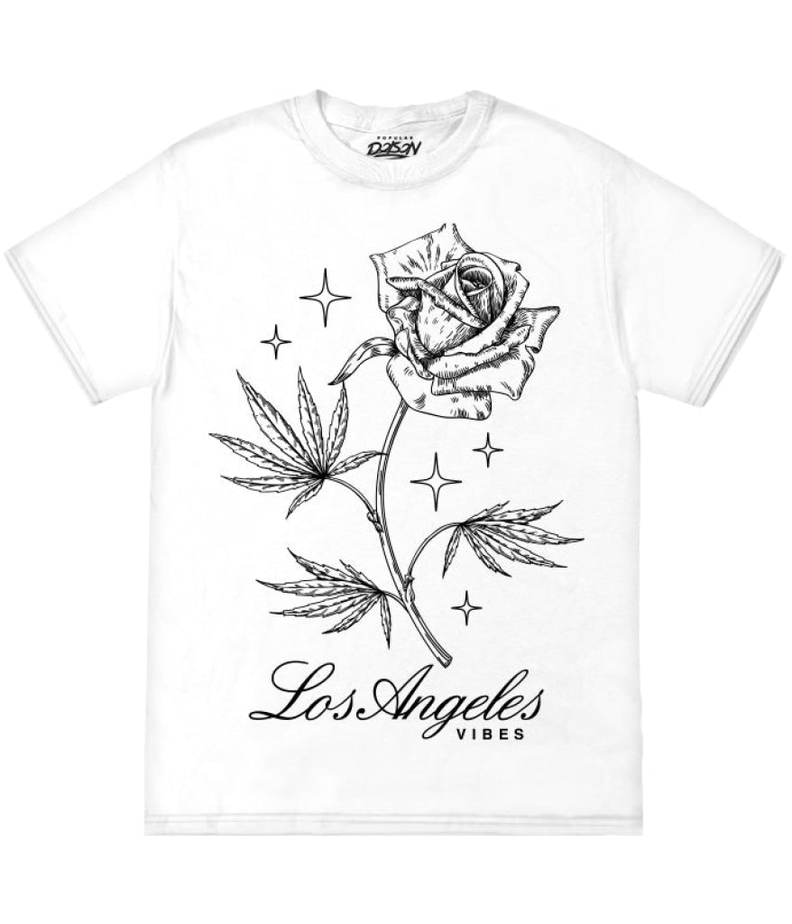 Big Size-La Rose Mj Leaf Tee 2Xl / White Mens Tee
