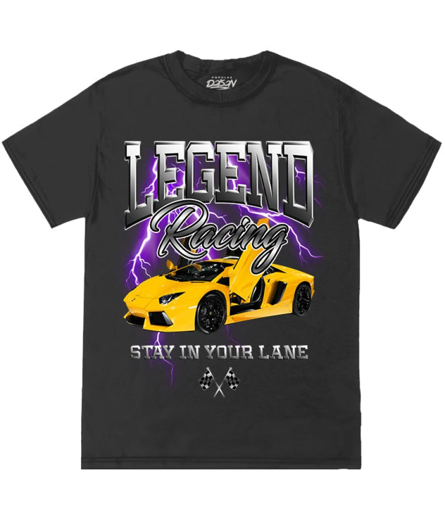 Big Size Legend Racing Tee 2Xl / Black Mens Tee