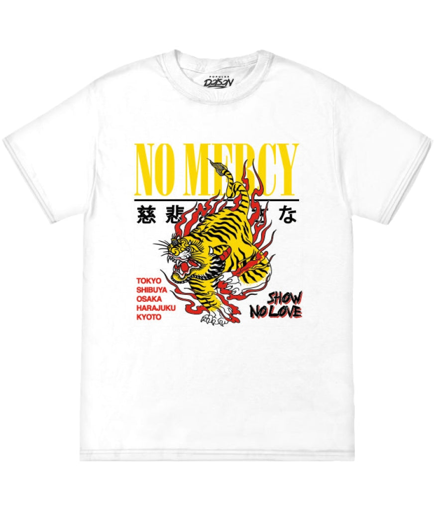 Big Size Mercy Tiger Tee 2Xl / White Mens Tee