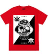 Big Size-Mj Split Skull Tee 2Xl / Red Mens Tee