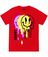 Big Size Multi Trippy Smile Tee 2Xl / Red Mens Tee