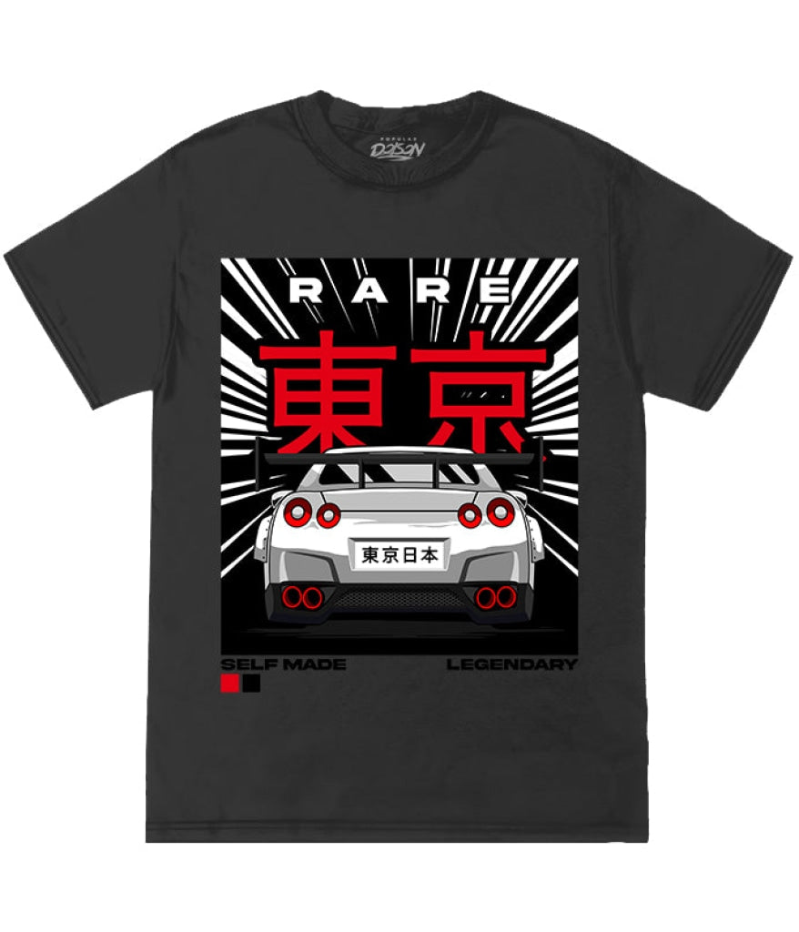 Big Size Rare Care Kanji Tee 2Xl / Black Mens Tee