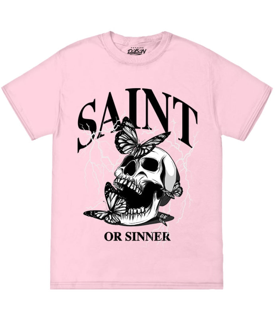 Big Size Saint Or Sinner Tee 2Xl / Pink Mens Tee