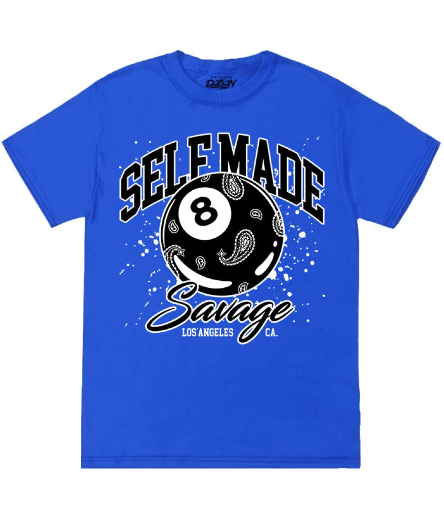 Big Size Self Made 8 Ball 2X / Royal Mens Tee