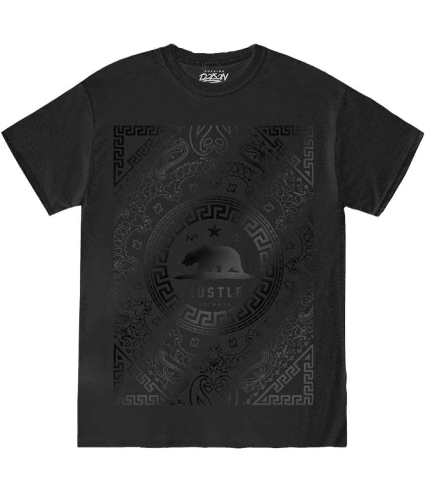 Greek Bandana Hustle Tee S / Black Mens Tee