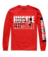 Hustle Reflection Long Sleeve Tee S / Red