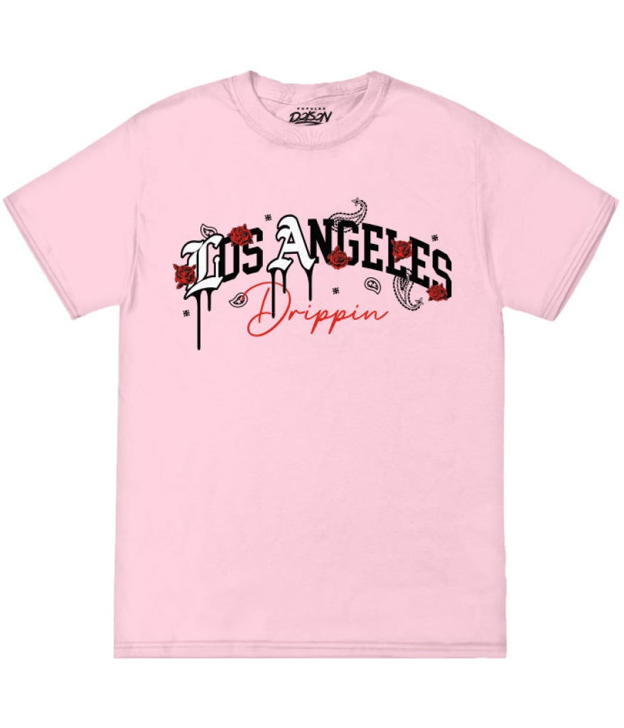 Los Angeles Rose Tee S / Pink Mens Tee