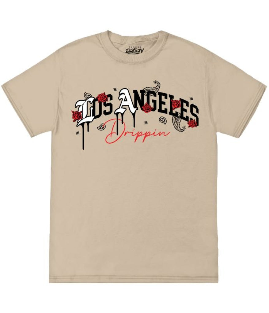 Los Angeles Rose Tee S / Sand Mens Tee