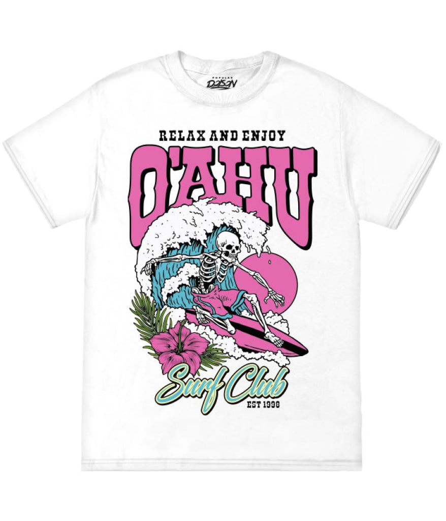 Oahu Surf Club Tee S / White Mens Tee