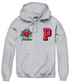 Pushing P Rose Hoodie S / Heather Grey Mens Hoodies And Sweatshirts