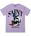 Saint Or Sinner Skull Tee S / Purple Pigment Mens Tee