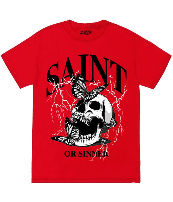 SAINT OR SINNER SKULL TEE - Popular Poison