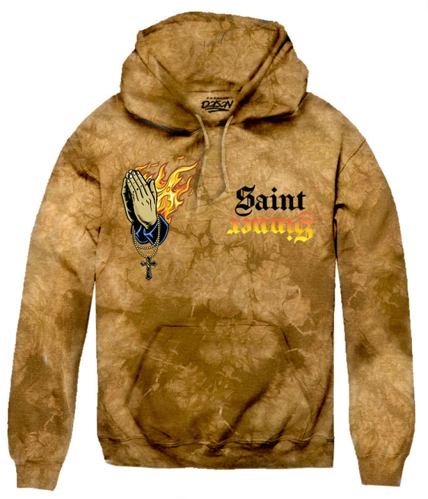 【PRAYING】DISEASE HOODIE_BROWN Disease Hoodie – Praying