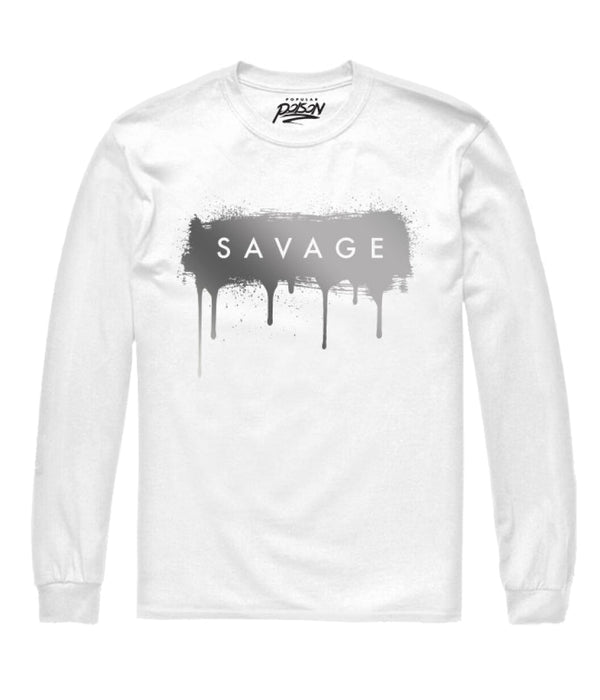 SAVAGE DRIP LONG SLEEVE TEE - Popular Poison