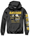 Savage Rose Box Hoodie S / Black Mens Hoodies And Sweatshirts