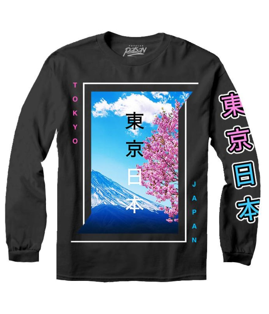 Split Tokyo Long Sleeve Tee S / Black