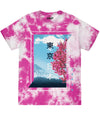 Tokyo Cherry Blossom Tie Dye Tee S / Pink Mens Tee
