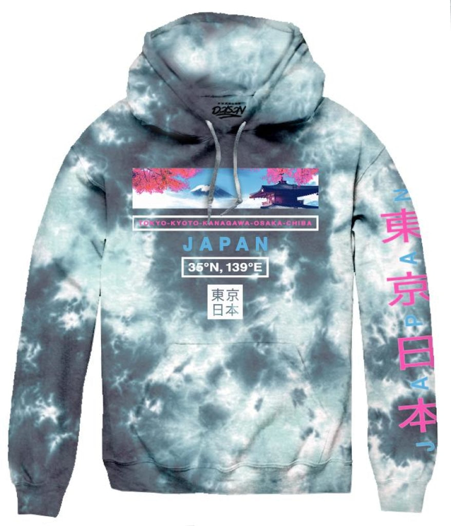 Tokyo Temple Tie Dye Hood S / Multi Tie Dye Mens Hoodies And Sweatshirts