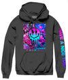 Trippy Smiley Hoodie S / Black Mens Hoodies And Sweatshirts